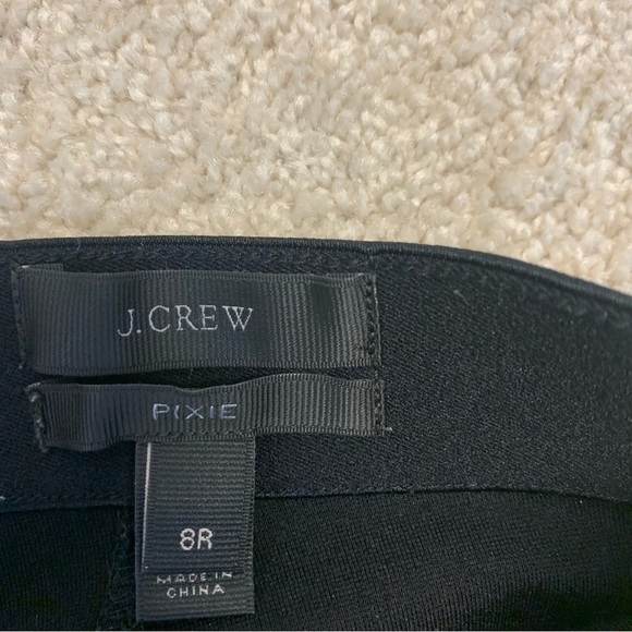 J. Crew black Pixie Leggings Pants Sz 8R stretchy - Picture 6 of 11